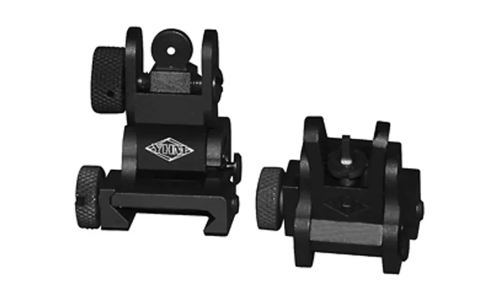 Yankee Hill Machine Co Flip Sight Set Fits Picatinny Rails Black YHM-8027