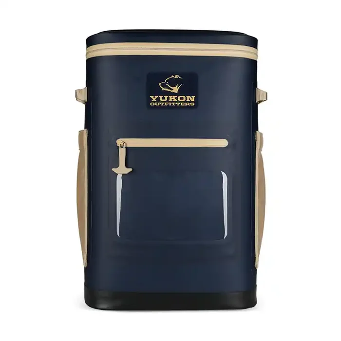 Yukon Outfitters Hatchie Backpack Cooler – Navy/Tan