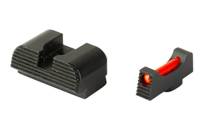 Zaffiri Precision Fiber Optic Sight Set Fits Glock Red Fiber Optic Black Housing HD.Sights