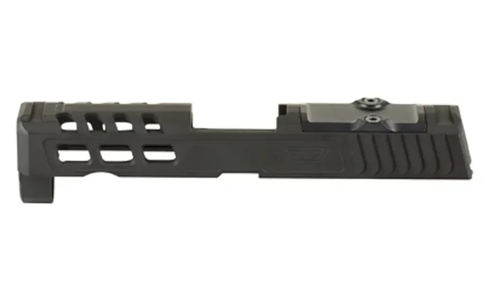 Zaffiri Precision ZPS.2 Optic Ready Stripped Slide Trijicon RMR Footprint Fits Sig Sauer P320 Compact Stainless Steel Construction Cerakote Finish Armor Black ZPS.2.P320C.BLK