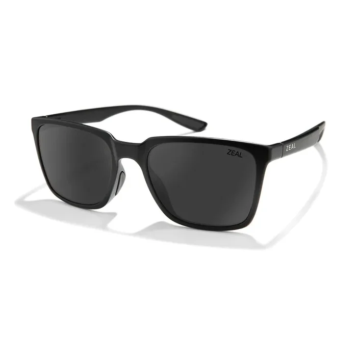 Zeal Campo Sunglass Matte Black Dark Grey